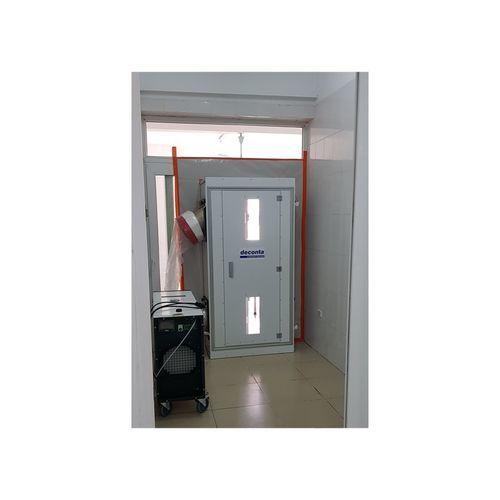 Porta scorrevole - deconta GmbH - in acciaio inossidabile / per interno / automatica