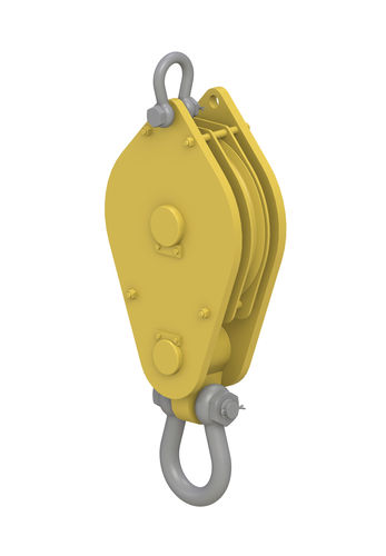 Bozzello apribile a rulli - Ropeblock B.V - per cavo / in alluminio / a cuscinetto