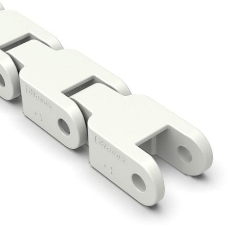 Catena di trasmissione - P1122 series - Movexii - in plastica / in acciaio inox / a cerniera