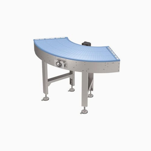 Trasportatore modulare - P-W0 series - Movexii - curvo / da trasporto / a trascinamento centrale