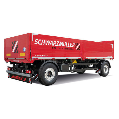 Rimorchio a pianale - Schwarzmüller Gruppe - da cantiere / per cemento / a 2 assi