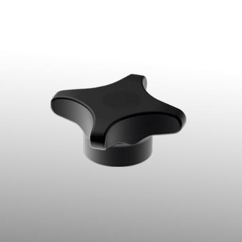 Manopola filettata - 313 series - Tecom - a stella / in ottone / in ottone
