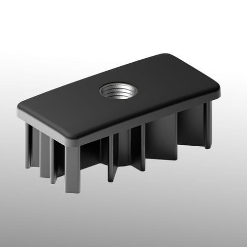 Boccola filettata - 82 series - Tecom - in ottone nichelato / in poliammide