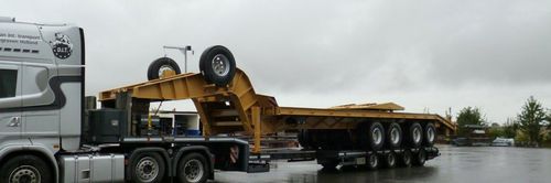 Rimorchio ribassato - MITRA Europe - per macchine / per veicolo / a 8 assi