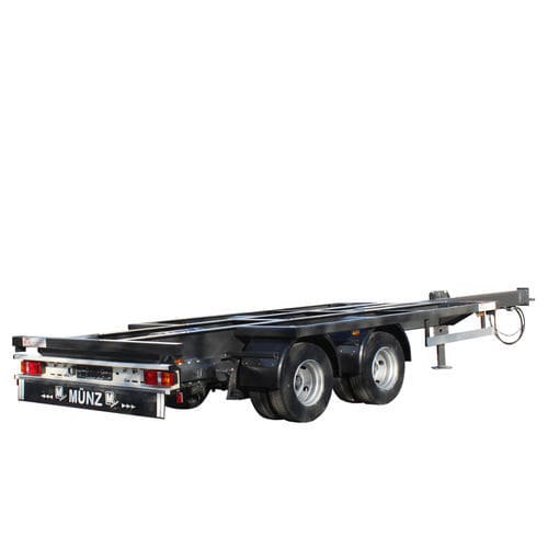 Semirimorchio a pianale - FG series - Münz Fahrzeugbau GmbH & Co. KG - per macchine / da cantiere / per merce