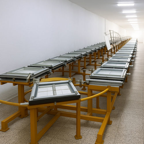 Linea di produzione di elemento in gesso - LC - TALLERES FARRAÚS sl. - automatizzata / in continuo