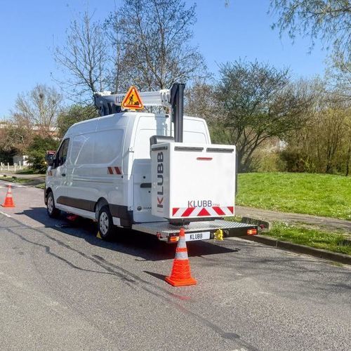 Piattaforma telescopica montata su furgone - KL17P - KLUBB - ecologica