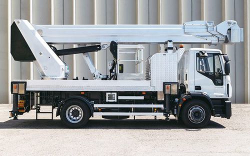 Piattaforma telescopica su autotelaio - PTJJ 36.29S - KLUBB - diesel / da esterno / per cantiere