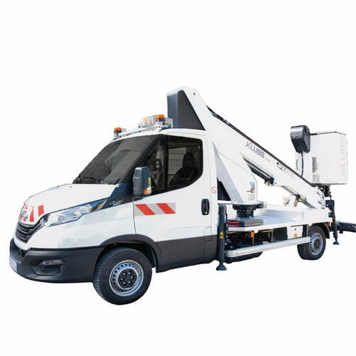 Piattaforma telescopica su autotelaio - PT160E - KLUBB - a gas / da esterno / per camion