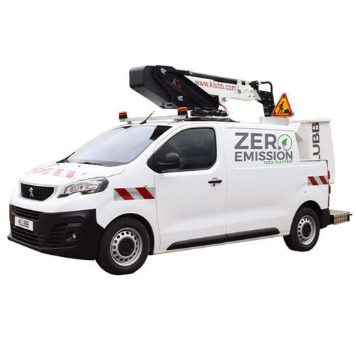 Piattaforma telescopica mobile - K20L - KLUBB - montata su furgone / elettrica / con alimentazione a batteria
