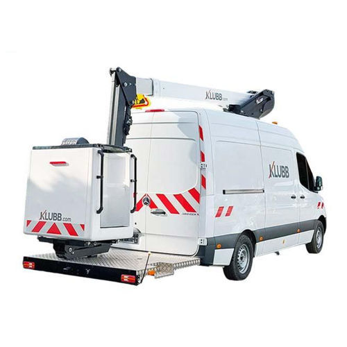 Piattaforma telescopica montata su furgone - KL38P - KLUBB - a gas / multiso