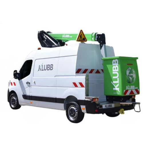 Piattaforma telescopica montata su furgone - KL26 - KLUBB - elettrica / con alimentazione a batteria / completamente elettrica