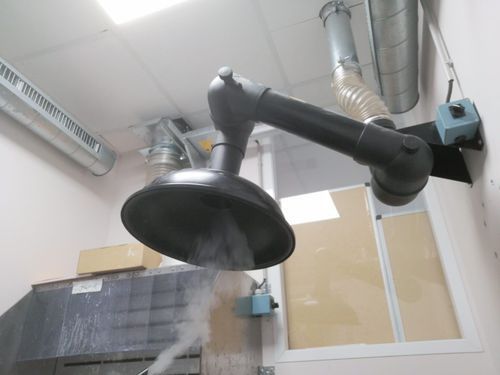 Braccio aspirante fisso - GIRARDEAU SAS - per montaggio a soffitto / a muro / flessibile