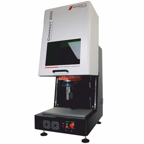 Sistema di marcatura laser - Compact 200  - SPIROLA Elektronik GmbH - per targhe / per data-matrix / di codici a barre