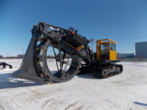 Trencher a ruota - TR450 - Bron - cingolato / uomo a bordo / di ingegneria civile