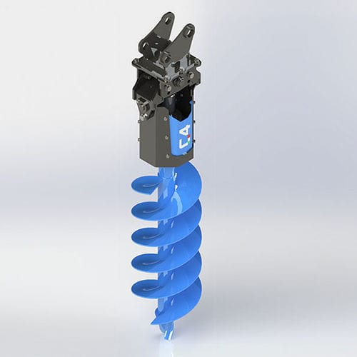 Trivella idraulica - T Series  - C4 Meccanica srl - per escavatore / elicoidale
