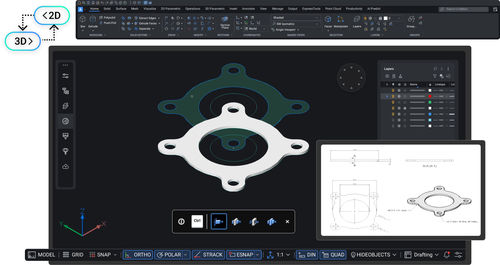 Software CAD - BricsCAD® Pro - Bricsys NV I Part of Hexagon - di visualizzazione / di progettazione / di post elaborazione