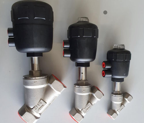 Valvola pneumatica - AFSIPFMC - air fluid solutions - di arresto / filettata / a sede inclinata