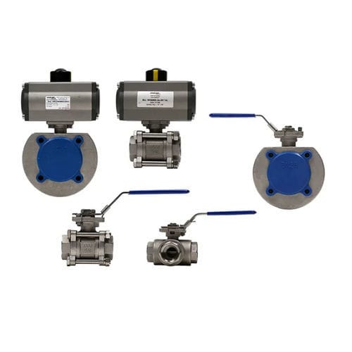 Valvola a sfera - AFSSFDVOTM - air fluid solutions - a leva / pneumatica / elettrica