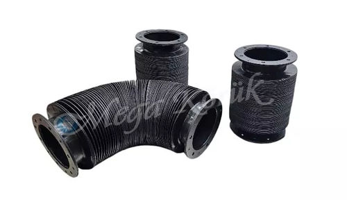 Soffietto di protezione rotondo - Mega bellows - in materia plastica
