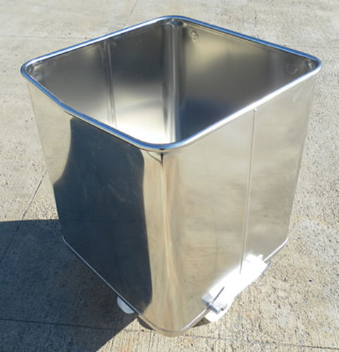Cassetta in acciaio inossidabile - Base Handling Products Limited - per l'industria alimentare / per l'industria farmaceutica / a rotelle