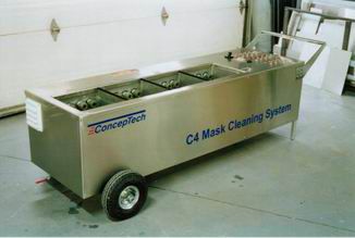 Macchina per pulizia ad ultrasuoni - C4 - CONCEPTECH INC - per maschere a gas / amovibile