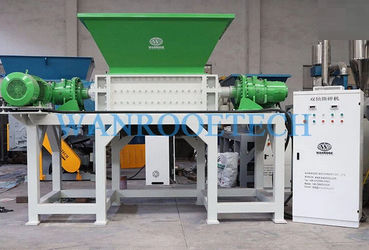 Trituratore primario - PNSS series - WANROOE-TECH - a 2 alberi / in plastica / per pallet