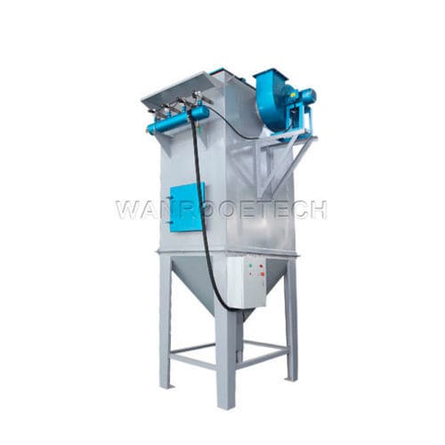 Depolveratore a maniche - WANROOE-TECH - con rimozione a getto spinto / modulare / per l'industria plastica