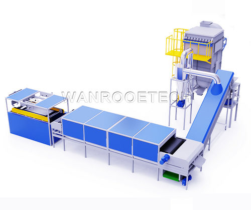 Unità di riciclaggio trattamento pannello - WANROOE-TECH - per separazione di metalli / mediante triturazione / su linea di processo