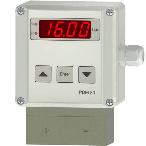 Trasmettitore di pressione differenziale - PDM80-2 - Nöding Messtechnik - capacitivo / analogico / per liquidi