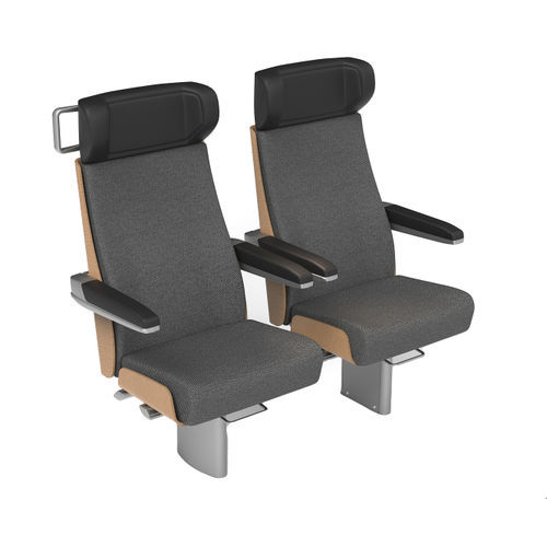 Sedile per treno classico - LIHOK - Kiel Seating Solutions - per treni interurbani / doppio / blu