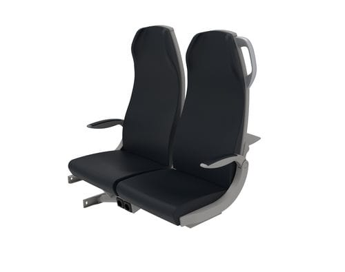 Sedile per treno classico - Com Rail Plus - COMPINFAINSA - per treno regionale / doppio / nero