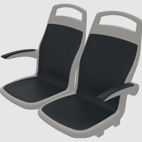 Sedile per treno classico - Urbanity - COMPINFAINSA - per metropolitana / plastica / doppio