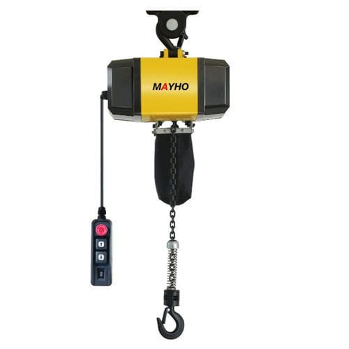 Paranco a catena elettrico - MH-SE500 - Mayhoist - per uso prolungato / compatto / con velocità di sollevamento regolabile
