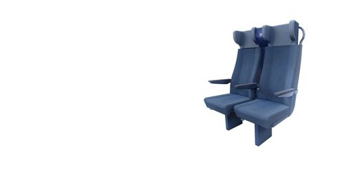 Sedile per treno seconda classe - Vela - RECARO rail - prima classe / per treni interurbani / doppio