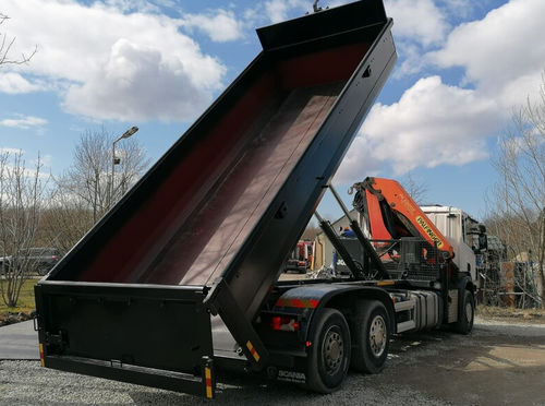 Dumper montato su trattore - CLM series - Ecopress group - idraulico / a scarico posteriore / con benna orientabile