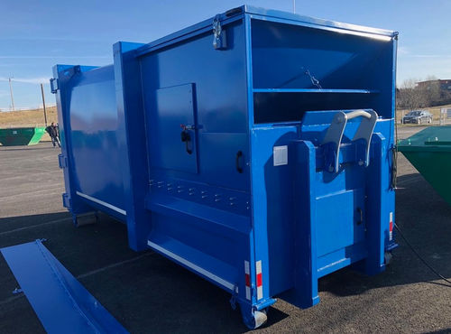 Compattatore per rifiuti cartone - EMC COMPACT - Ecopress group - mobile / orizzontale / con caricamento laterale