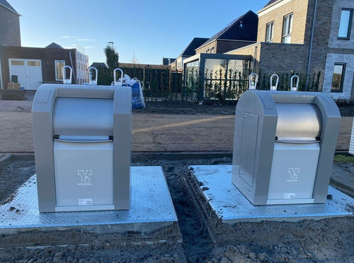 Contenitore per rifiuti in acciaio inossidabile - Underground B-Eco - Ecopress group - interrato / intelligente / per rifiuti urbani