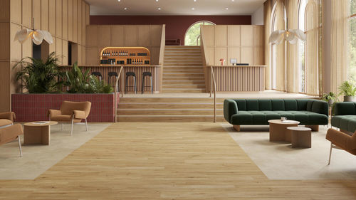 Rivestimento di pavimenti in legno - iD Naturals Click Ultimate 70 - tarkett - in polivinilcloruro (PVC) / acustico / per zona di circolazione