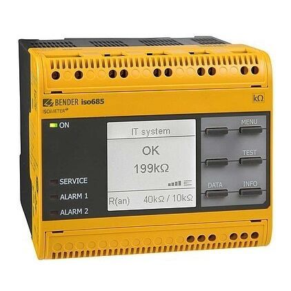 Controllore di isolamento per sistema trifase - ISOMETER® iso685-x - BENDER GmbH & Co KG - per rete AC / RS485 / AC/DC