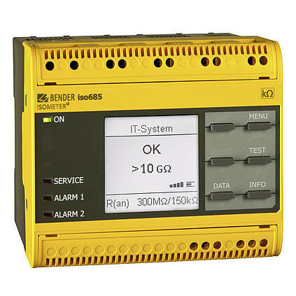 Controllore di isolamento per rete AC - ISOMETER® isoHR685W - BENDER GmbH & Co KG - AC/DC / DC / Modbus