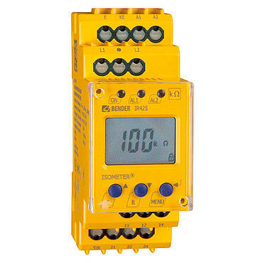 Controllore di isolamento AC/DC - ISOMETER® IR425-D4 - BENDER GmbH & Co KG - DC / 2NA/NC / su guida DIN