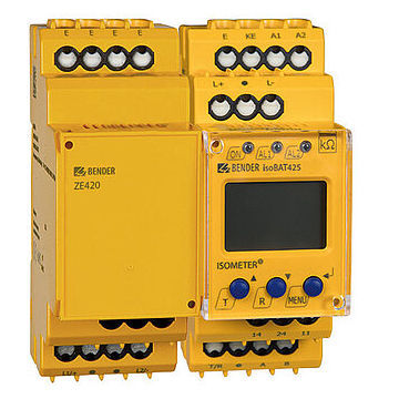 Controllore di isolamento DC - ISOMETER® isoBAT425  - BENDER GmbH & Co KG - RS485 / Modbus RTU