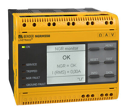 Sistema di monitoraggio di resistenza di messa a terra - LINETRAXX® NGRM550 - BENDER GmbH & Co KG - di trasformatori / Ethernet / IP
