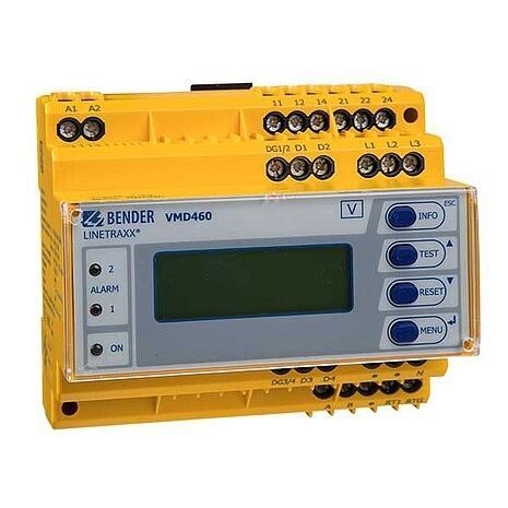 Relè di sorveglianza di tensione - LINETRAXX® VMD460-NA - BENDER GmbH & Co KG - di frequenza / su guida DIN / RS485