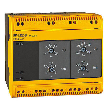 Relè di sorveglianza di sovratensione - LINETRAXX® VMD258 - BENDER GmbH & Co KG - di sottotensione / trifase / AC