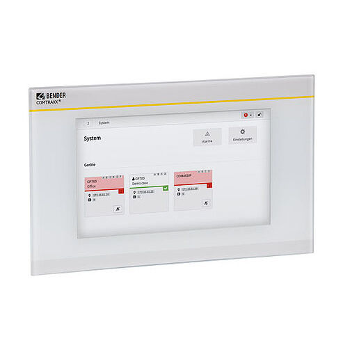Terminale di comando con touch screen - COMTRAXX® CP9…-I series - BENDER GmbH & Co KG - per montaggio a filo / ad incastro / IP54