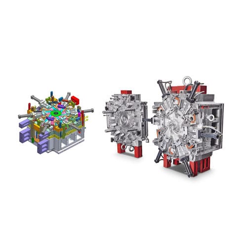 Stampo per iniezione plastica a canali caldi - Shenzhen MJX Plastic Mold Co.,Ltd - per pezzi tecnici / per grandi serie / per applicazioni industriali
