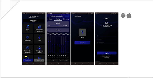 Software di regolazione - APP-OPT1 - Optimus - di allarme / Androïd / iOS