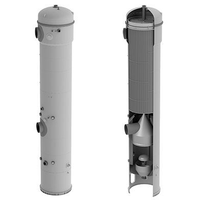Evaporatore a film - TC-AVP series - Teplocom Ltd. - a film sottile / di processo / per liquidi